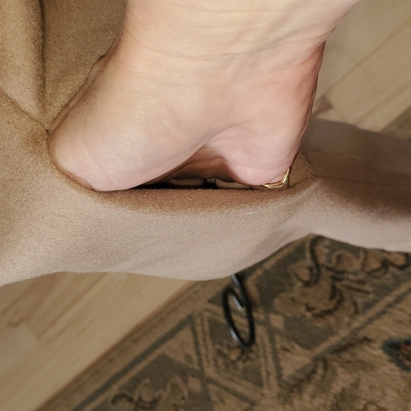 Vintage Penney's Union Made Austelle Fur Collar Scarf Pockets Long Sz. L Coat - Picture 3 of 16